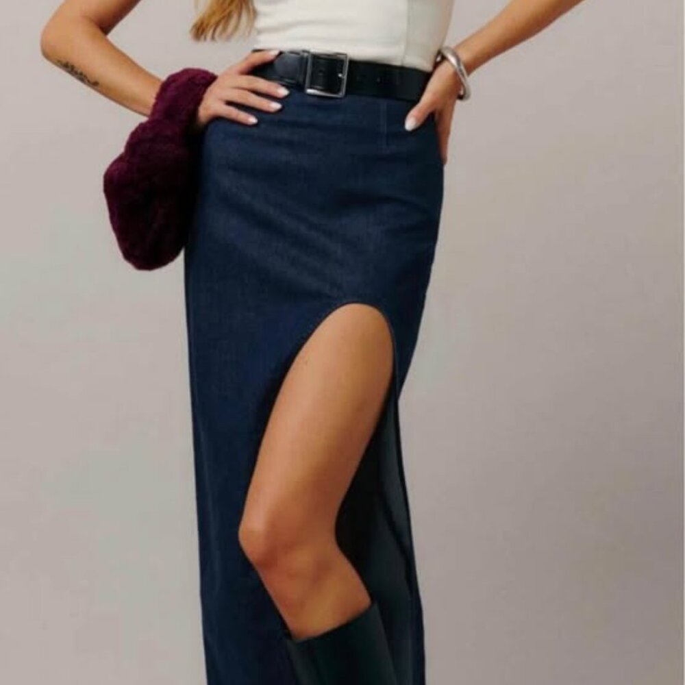 NWT Reformation Denim Skirt - Size 27